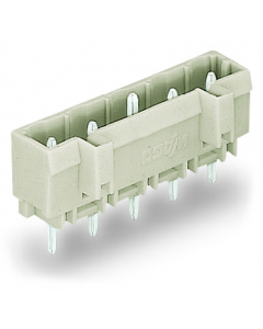 THT male header; 1.2 x 1.2 mm solder pin; straight; 100% protected against mismating; Pin spacing 7.5 mm; 8-pole; light gray