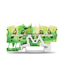 TOPJOB®S ground terminal block; rail mount; 4-conductor; 4.2 mm wide; green-yellow