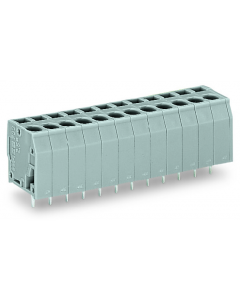 PCB terminal block; 2.5 mm²; Pin spacing 5 mm; 17-pole; CAGE CLAMP®; 2,50 mm²; light gray