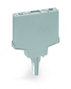 Empty component plug housing; Type 9; 10 mm wide; 4-pole; gray