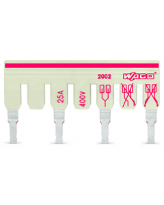 TOPJOB®S staggered jumper; for 2002 and 2003 series; insulated; 5-way (preconfigured 1-3-5-7-9); light-gray