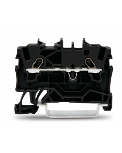 TOPJOB®S feedthrough terminal block; rail mount; 2-conductor; 4.2 mm wide; black