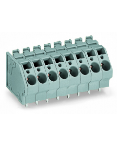 PCB terminal block; 6 mm²; Pin spacing 7.5 mm; 12-pole; CAGE CLAMP®; commoning option; 6,00 mm²; gray