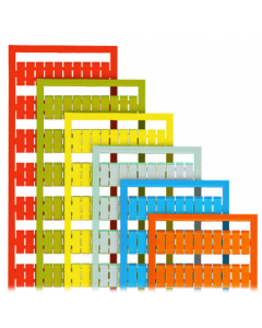 WSB marking card; as card; MARKED; 1 ... 50 (2x); not stretchable; Vertical marking; snap-on type; green