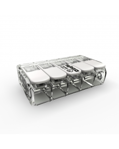 COMPACT Splicing Connector; for all conductor types; for Ex e applications; max. 6 mm²; 5-conductor; with levers; transparent housing; Operating temperature (max.): 105 °C; 6,00 mm²; transparent